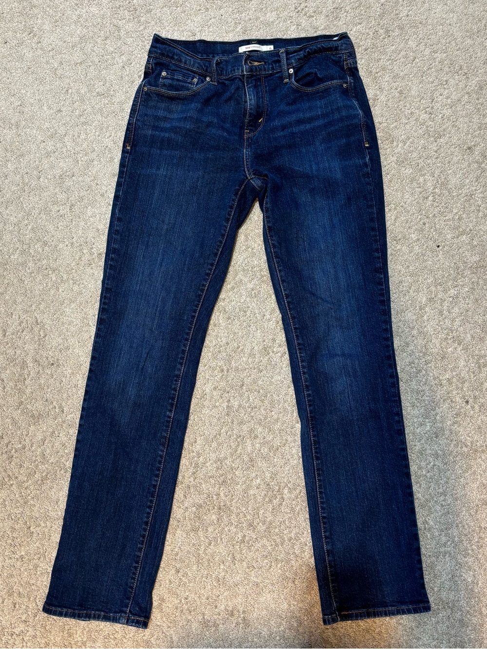 Levi’s 505 Straight Dark Wash Jeans